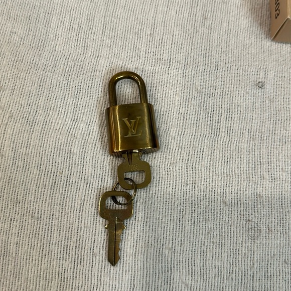 Louis Vuitton Accessories - Authentic LOUIS VUITTON Padlock 303 Cadena Key Padlock Key Security Metal